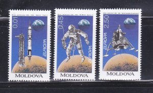 Moldova 115-117 Set MNH Space