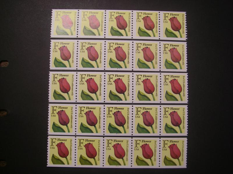 Scott 2518, 29c nondenominated Flower , 5 PNC5s, MNH COMPLETE Set, CV $19+
