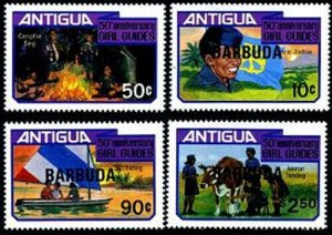 HERRICKSTAMP BARBUDA Sc.# 517-20 Anniversary Girl Guides