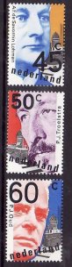 Netherlands-Sc#594-6- id7-unused NH set-Politicians-1979-