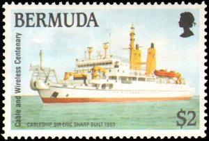 Bermuda #601-604, Complete Set(4), 1990, Ships, Never Hinged