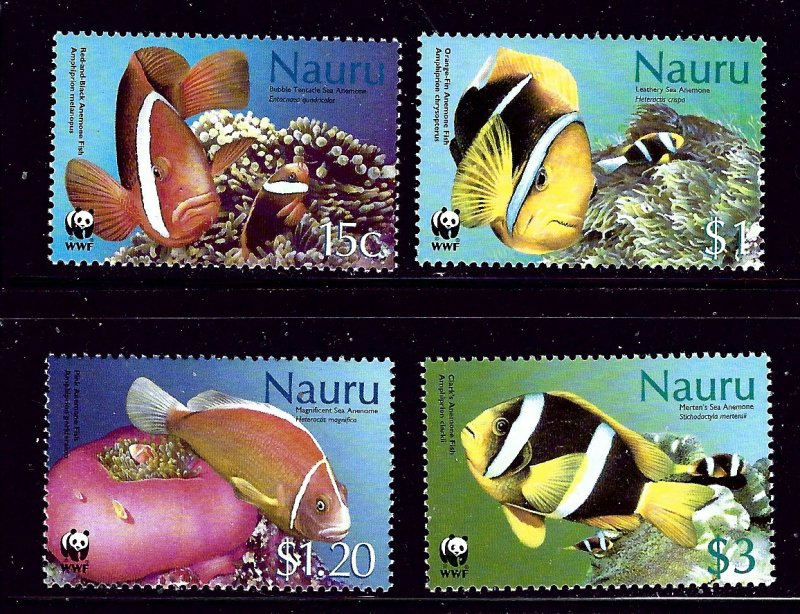 Nauru 514-17 MNH 2003 Fish (W.W.F.)