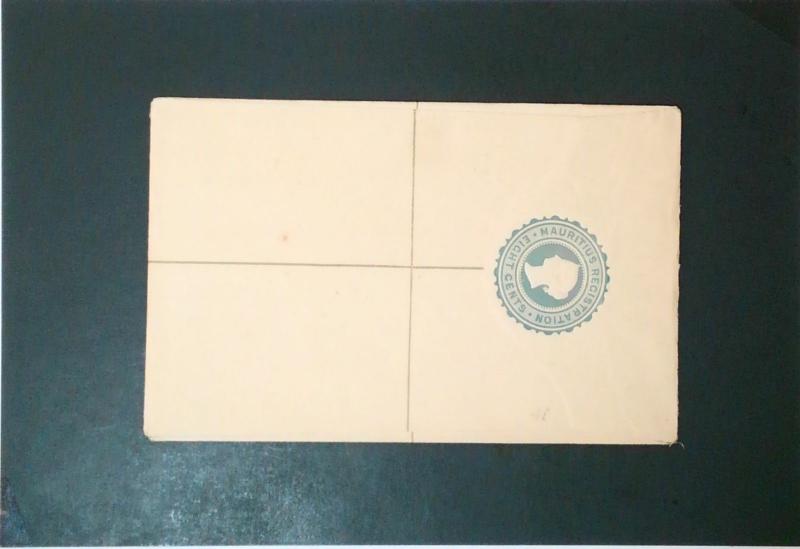 Mauritius 8c Registered Letter Evelope Unused - Z3382