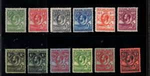 Falkland Islands #54 - #64 #60a (SG #116 / #126) Very Fine Mint Full OG LH Set