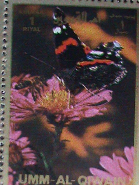 ​UMM AL QIWAIN STAMP- COLORFUL LOVELY BUTTERFLY LARGE FULL-MNH SHEET VERY FINE