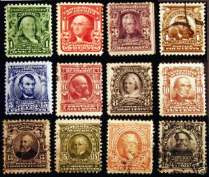 #300-311 1c-$1 1902-03 VF Mint & Used 12 Nice items