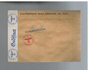 1941 Germany Dachau Concentration Camp KZ Guard Cover Waffen SS Feldpost