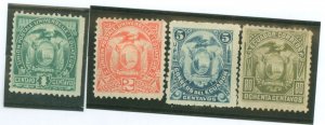 Ecuador #19-22 Unused Single (Complete Set)