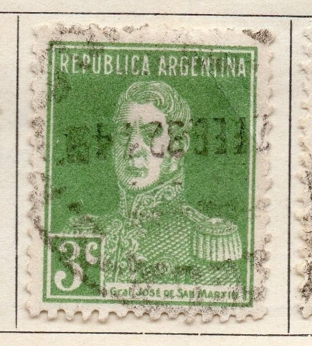 Argentine Republic 1923 Early Issue Fine Used 3c. 182995