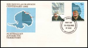 Australian Antarctic Territory L53-L54 Davis U/A FDC