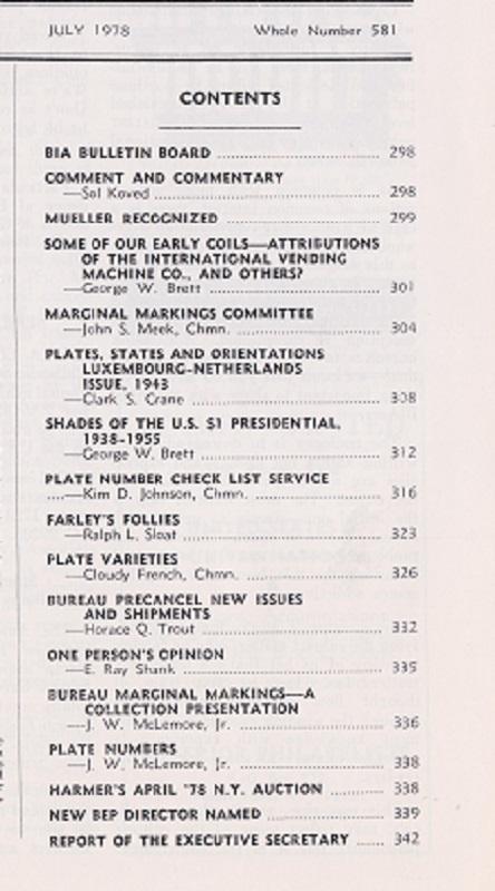 The United States Specialist:  Volume 49, No.7 - July 1978