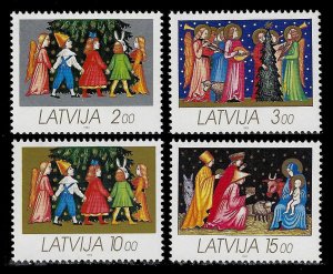 1992 Latvia 344-347 Christmas 6,00 €