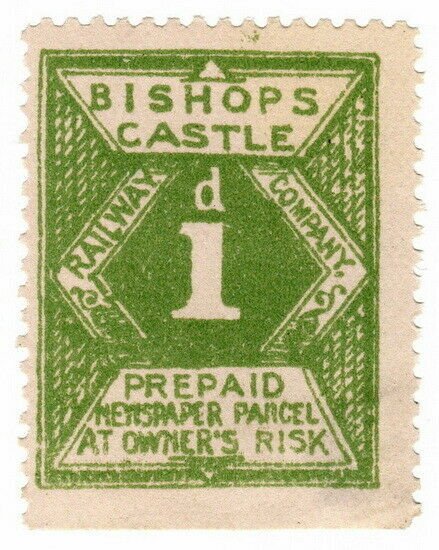 (I.B) Bishop's Castle Railway : Newspaper Parcel 1d