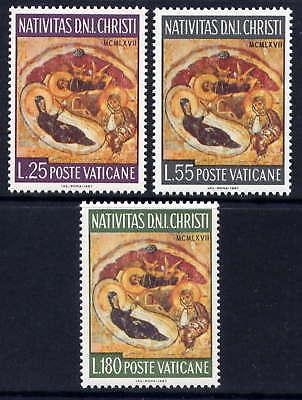 VATICAN Sc#458-60 3 Sets 1967 Christmas MNH