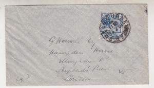 VICTORIA, 1901 cover 2 1/2d., Melbourne to Great Britain.