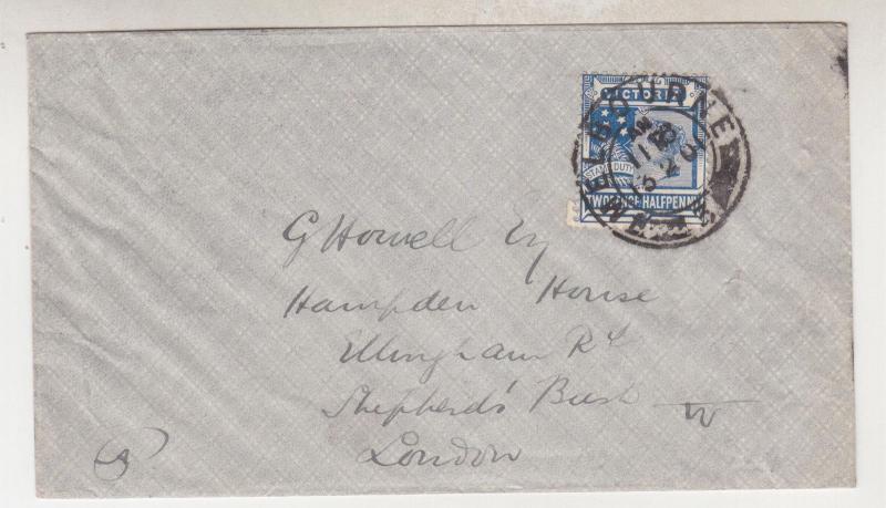 VICTORIA, 1901 cover 2 1/2d., Melbourne to Great Britain.