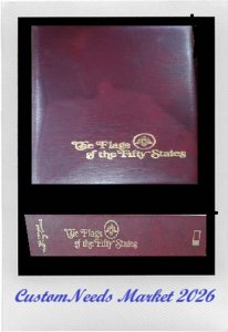 Nostalic The US Flags of 50 States First Day issue Album with Book