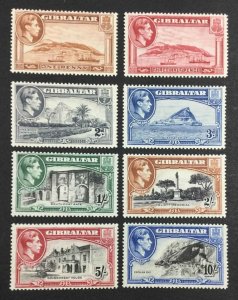 MOMEN: GIBRALTAR SG #122/130 1938-51 P14 MINT OG VLH £507 LOT #62593