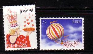 Ireland Sc 885-6 1993 Love stamp set mint NH