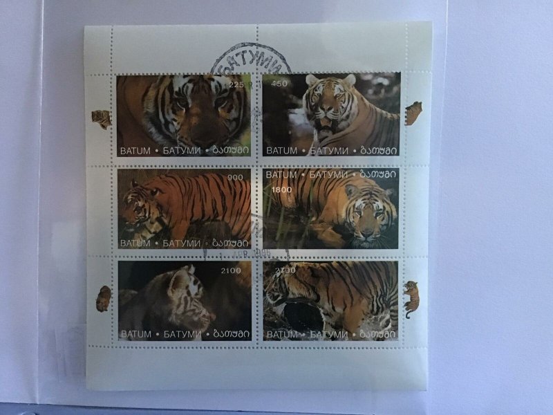 Batum   Tigers in the Wild stamp sheet R27721