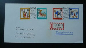 training for olympic games Montreal 1976 registered cover Berlin Germany