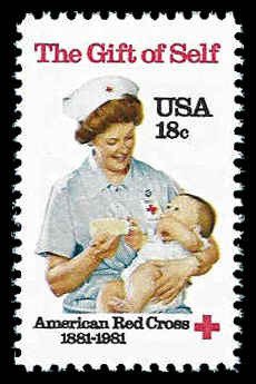 PCBstamps   US #1910 18c American Red Cross, MNH, (16)