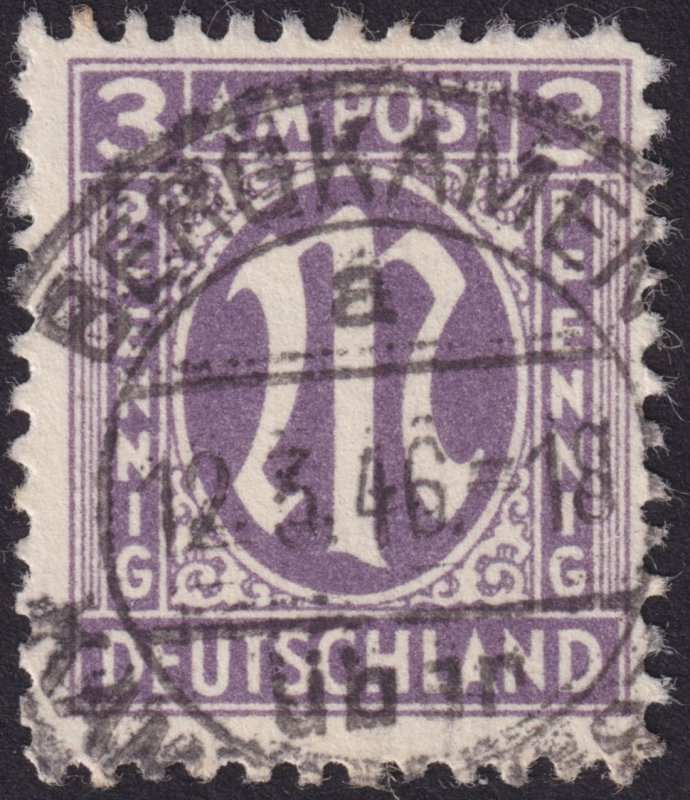 Germany Occupation - AMG Issue 1945-46, Type II #3N1-3N20 vf u