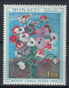 Monaco 683 MNH 1968 Flowers