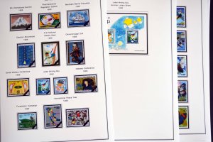 COLOR PRINTED JAPAN 1981-1999 STAMP ALBUM PAGES (130 illustrated pages)