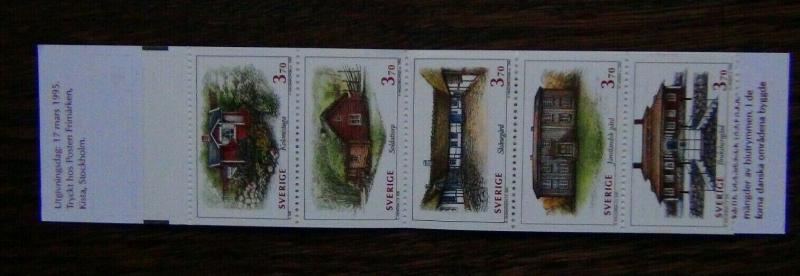 Sweden 1995 Traditional Buildings 1st Series Booklet MNH 