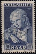 Germany, Saar, #B94, used, CV$ 17.00