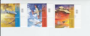 2013 Israel Aviation Tabbed (3) (Scott 1994-96) MNH