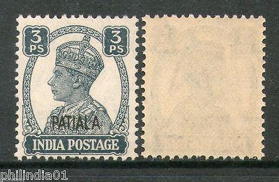 India PATIALA State 3ps KG VI SG 103 / Sc 102 Postage Stamp Cat £4 MNH