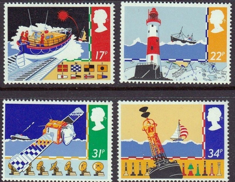 Great Britain 1985 - Marine Sea Safety  - MNH set # 1107-1110