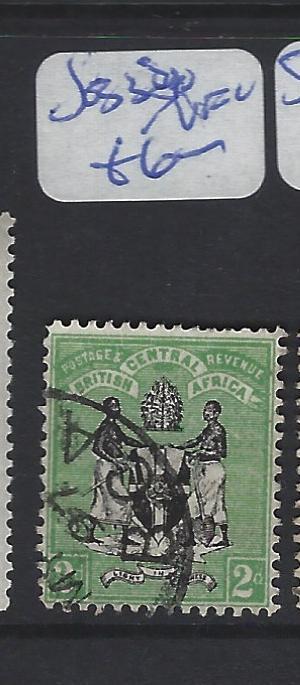 BRITISH CENTRAL AFRICA (PP1203B)  ARMS  2D  SG 33  VFU