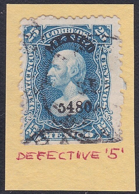 MEXICO 10c Hidalgo with variety used.......................................D2985