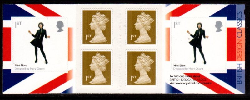 Great Britain - #2644a British Design (Mini Skirt) Complete Booklet - MNH