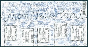 Netherlands 2018 MNH Beautiful Dutch Vianen 5v M/S Tourism Architecture Stamps