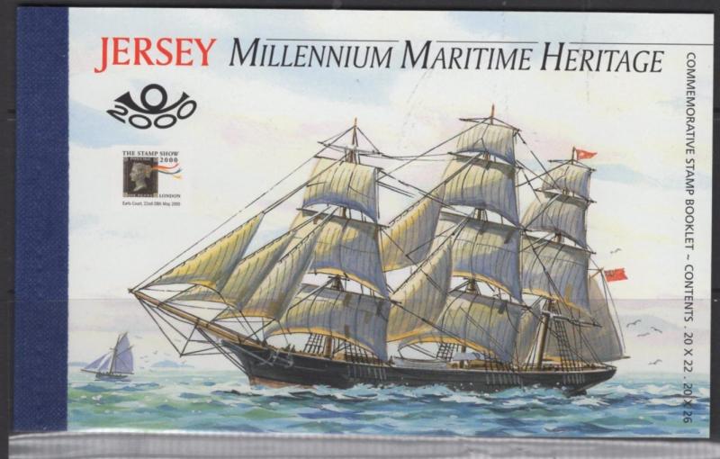 JERSEY SGSB58 2000 MARITIME HERITAGE BOOKLET MNH 