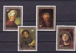 SA17a Mauritania 1980 Paintings by Rembrandt used stamps