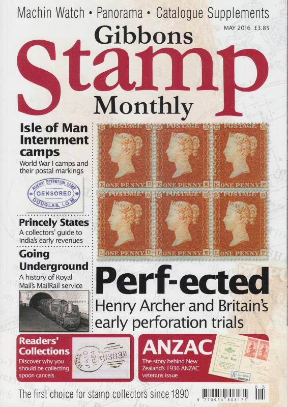 Gibbons Stamp Monthly - British Stamp Magazines, complete year 2016 - 12 issues