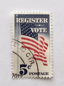 US – 1964 – Single “Flag” Stamp – SC# 1249 – Used