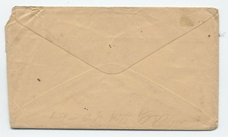 1861 Crow Wing MN stampless cover CDS paid 3 [y4660]