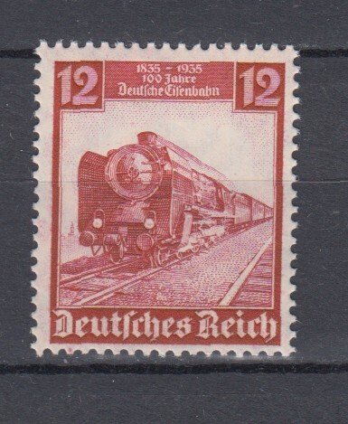 WWII Third Reich 1935  German Trains Mi.581 Sc#460 MNH Luxe