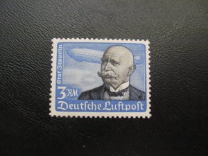 GERMANY 1934 MNH OG SC C56  ZEPPELIN SINGLE $180 (113)