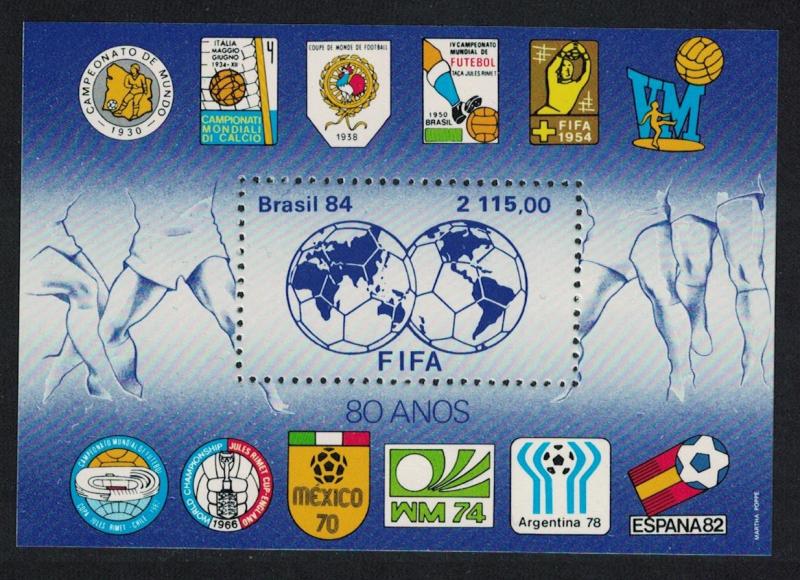 Brazil 80th Anniversary of FIFA MS SG#MS2082 SC#1921