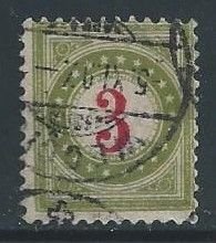 Switzerland #J22 Used 3c Postage Due