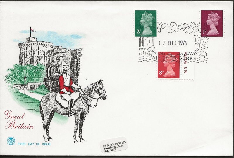 12/12/1979 1p PCP+2p PCP,8p ENSCHEDE DEFINITIVES PICTORIAL FDC