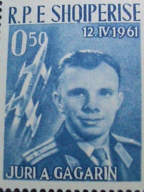 ​ALBANIA-1961 SC# 604-6 1ST SPACE HEROES-YURI GAGARIN & VOSTOK- MNH VERY FINE