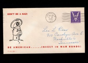 USA WWII Patriotic ONLY 50 MADE Don't Be A Nazi  Louisville KY 1945 Cover 5